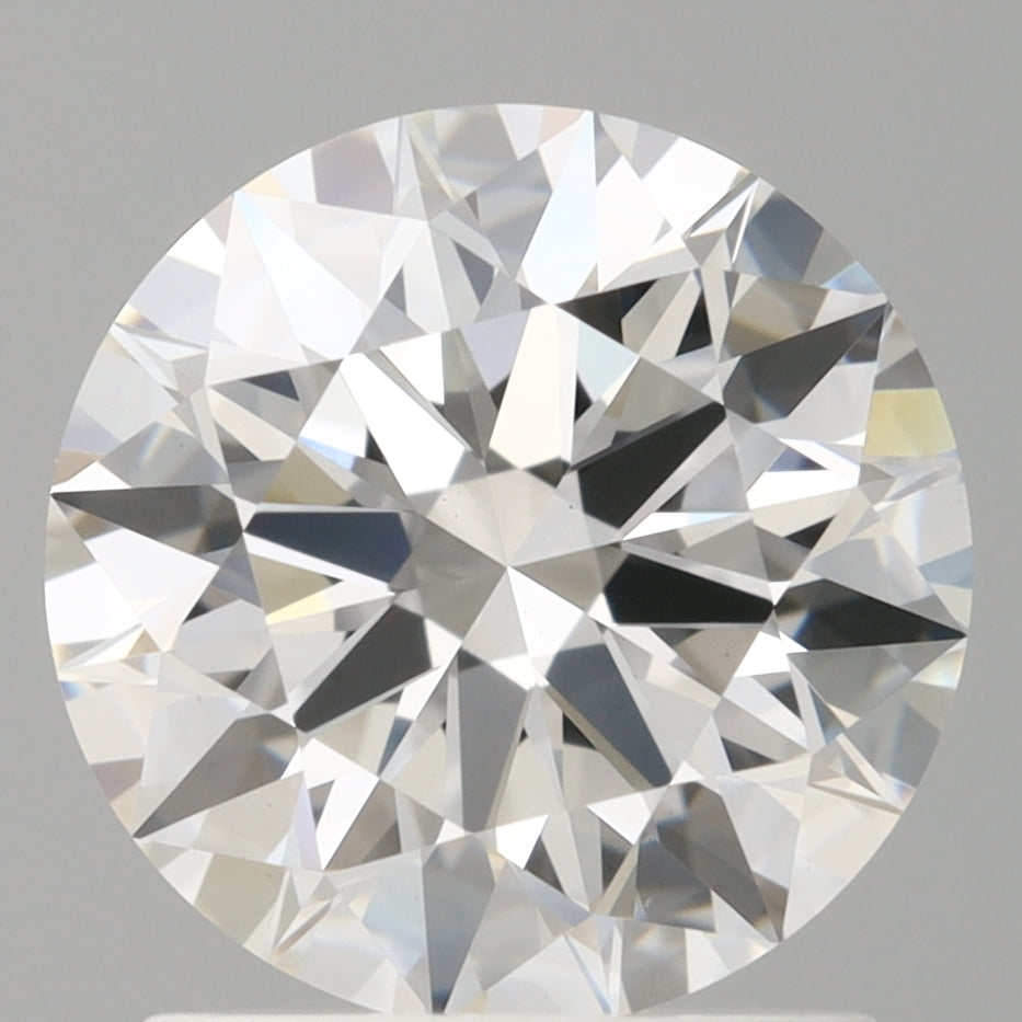 1.59 Carat Round Shaped, Ideal Cut, D Color, VVS2 Clarity, IGI Certified Lab Grown Diamond