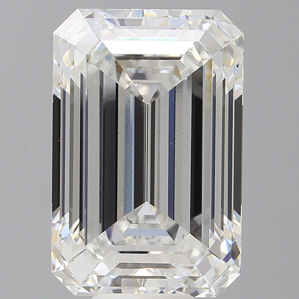 12.10 Carat Emerald Shaped, Ideal Cut, F Color, VS1 Clarity, IGI Certified Lab Grown Diamond