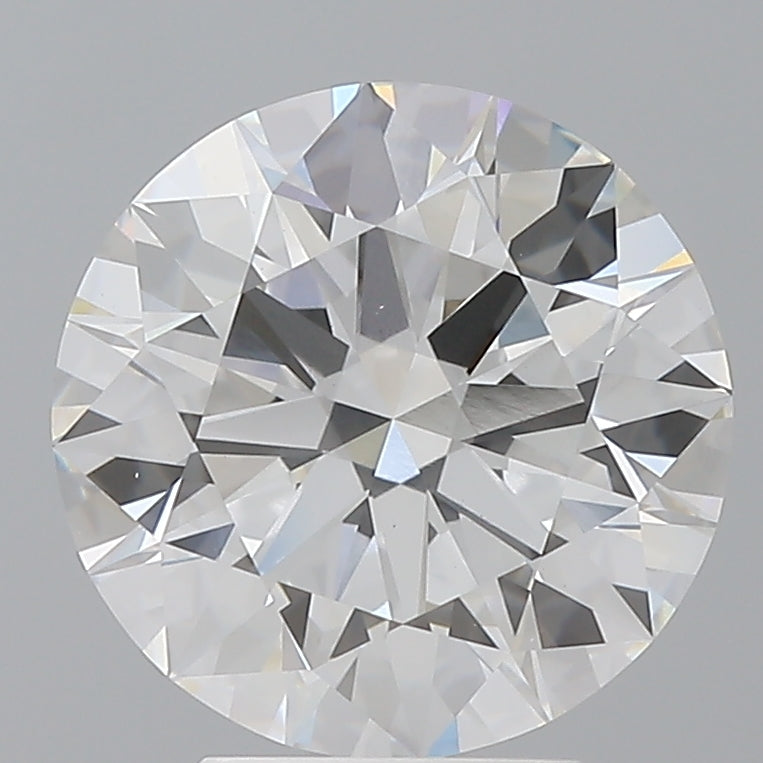 4.04 Carat Round Shaped, Ideal Cut, E Color, VVS2 Clarity, IGI Certified Lab Grown Diamond