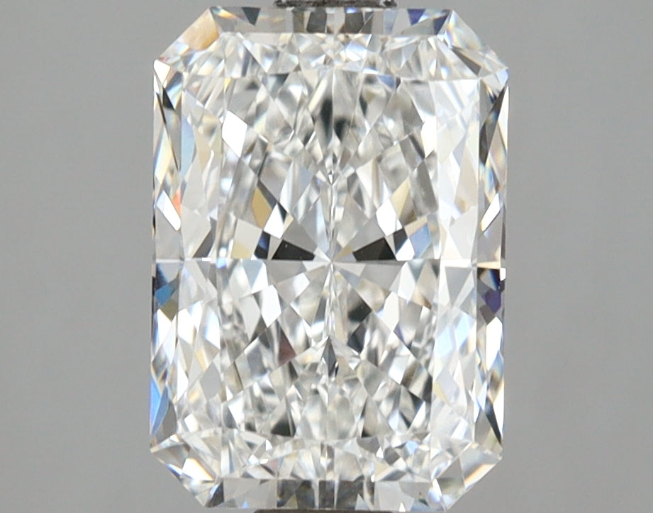 2.53 Carat Radiant Shaped, Ideal Cut, E Color, VVS2 Clarity, IGI Certified Lab Grown Diamond