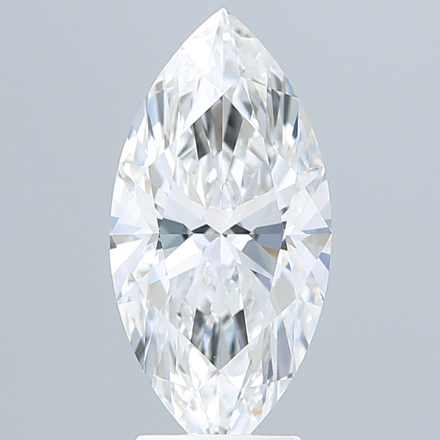 3.59 Carat Marquise Shaped, Ideal Cut, E Color, VVS2 Clarity, IGI Certified Lab Grown Diamond