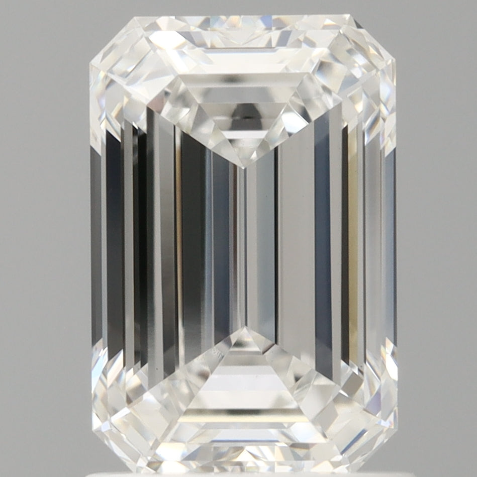 1.54 Carat Emerald Shaped, Ideal Cut, E Color, VVS2 Clarity, IGI Certified Lab Grown Diamond