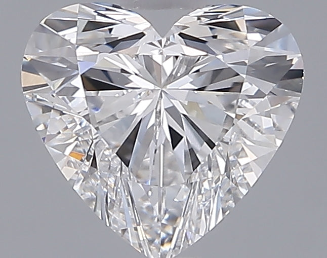 1.55 Carat Heart Shaped, Ideal Cut, D Color, VVS2 Clarity, IGI Certified Lab Grown Diamond