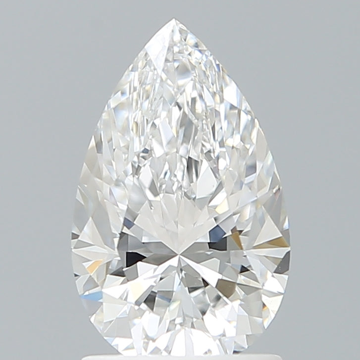 1.57 Carat Pear Shaped, Excellent Cut, D Color, VVS2 Clarity, IGI Certified Lab Grown Diamond