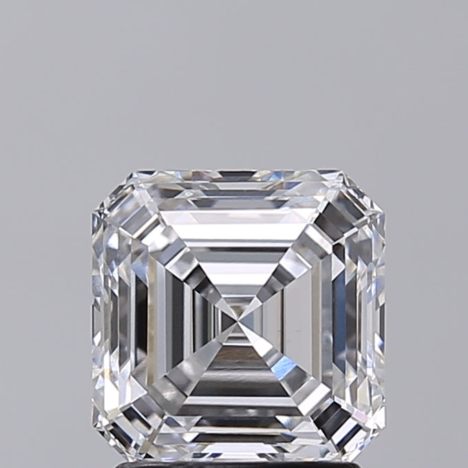 2.01 Carat Asscher Shaped, Very Good Cut, E Color, VS1 Clarity, IGI Certified Lab Grown Diamond