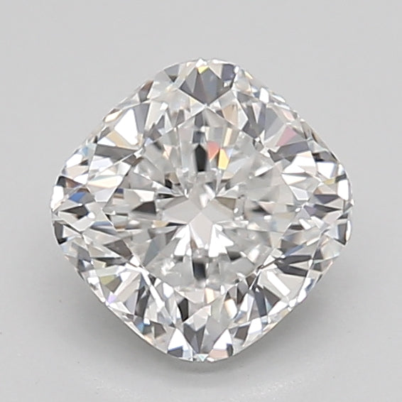 1.55 Carat Cushion Shaped, Ideal Cut, D Color, VVS2 Clarity, IGI Certified Lab Grown Diamond