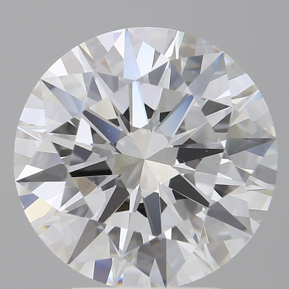 4.02 Carat Round Shaped, Ideal Cut, E Color, VVS2 Clarity, IGI Certified Lab Grown Diamond