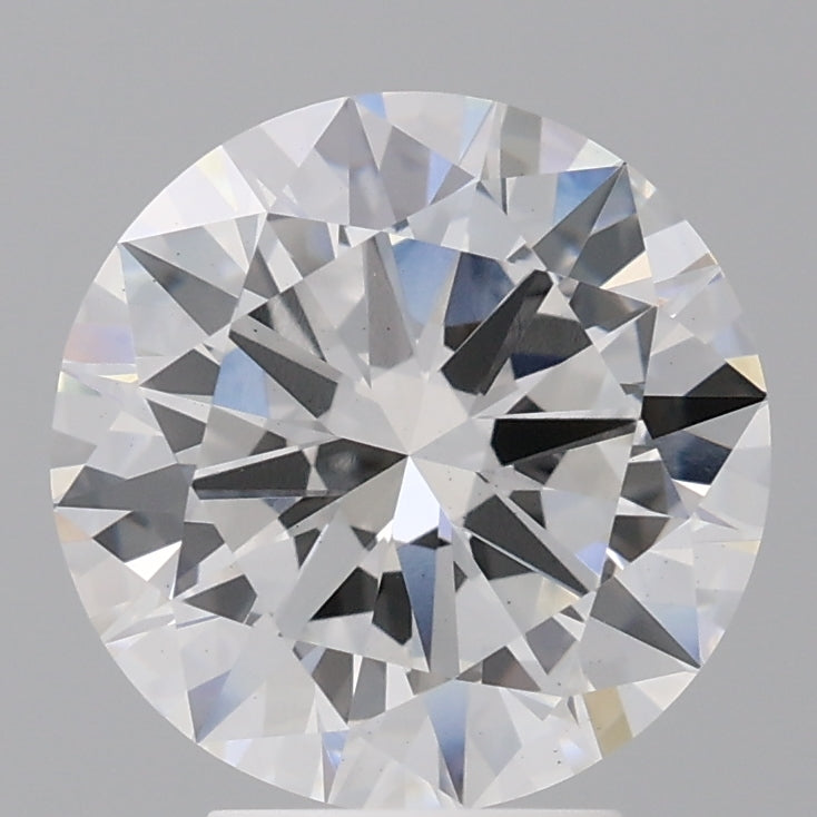 4.04 Carat Round Shaped, Excellent Cut, E Color, VS2 Clarity, IGI Certified Lab Grown Diamond