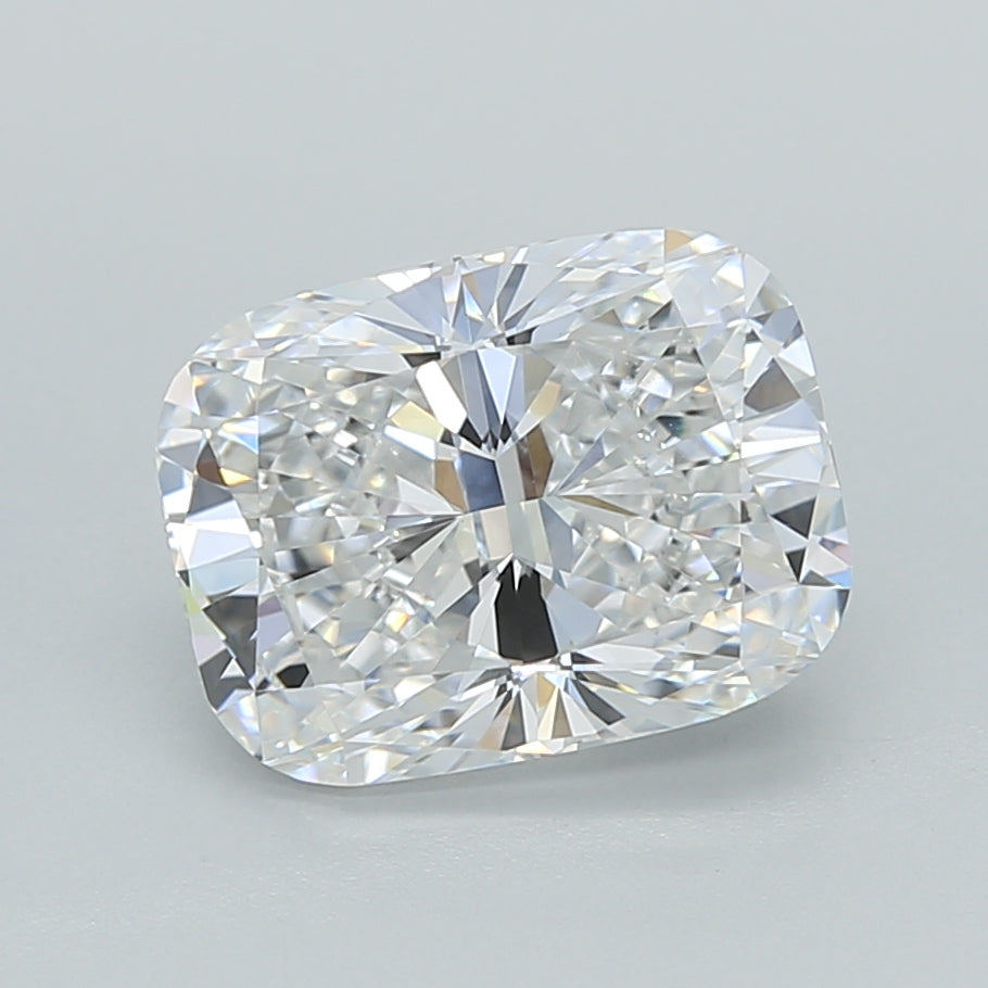 2.55 Carat Cushion Shaped, Ideal Cut, D Color, VVS2 Clarity, IGI Certified Lab Grown Diamond