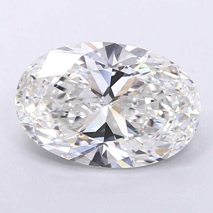 5.53 Carat Oval Shaped, Very Good Cut, F Color, VS1 Clarity, IGI Certified Lab Grown Diamond