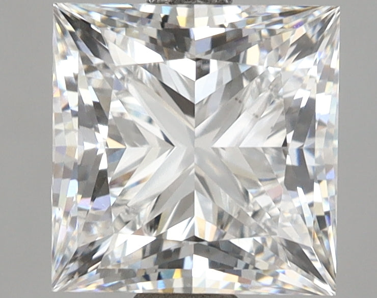 3.16 Carat Princess Shaped, Excellent Cut, E Color, VVS1 Clarity, IGI Certified Lab Grown Diamond