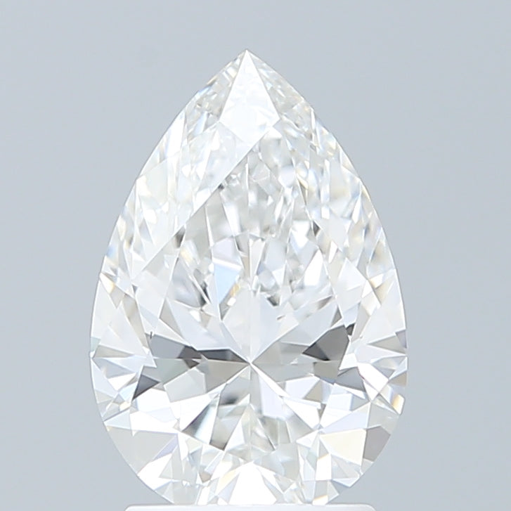 2.08 Carat Pear Shaped, Ideal Cut, E Color, VVS2 Clarity, IGI Certified Lab Grown Diamond