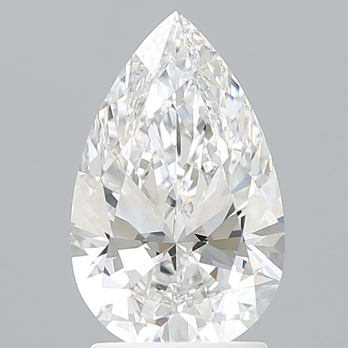 2.11 Carat Pear Shaped, Ideal Cut, D Color, VVS2 Clarity, IGI Certified Lab Grown Diamond