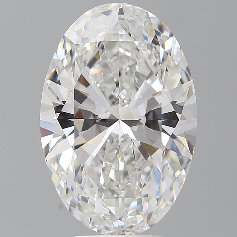 7.09 Carat Oval Shaped, Ideal Cut, E Color, VVS2 Clarity, IGI Certified Lab Grown Diamond