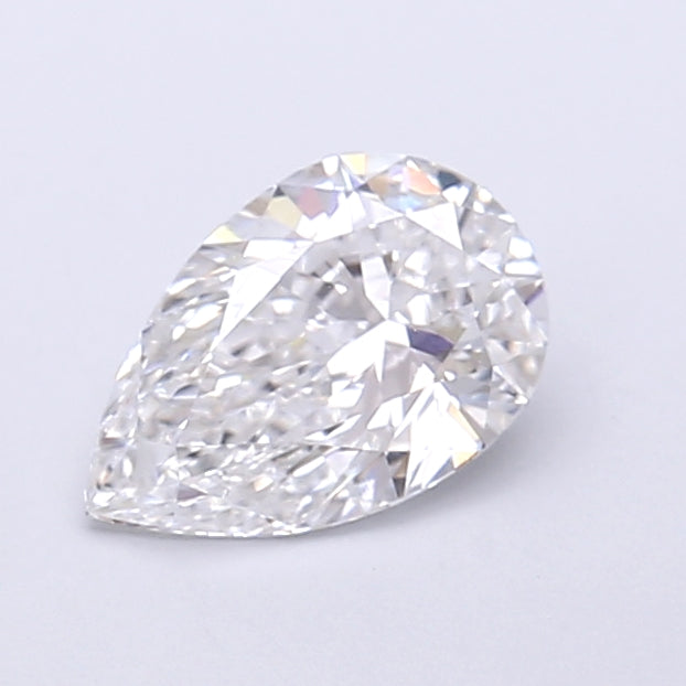 0.89 Carat Pear Shaped, Very Good Cut, D Color, VVS2 Clarity, IGI Certified Lab Grown Diamond