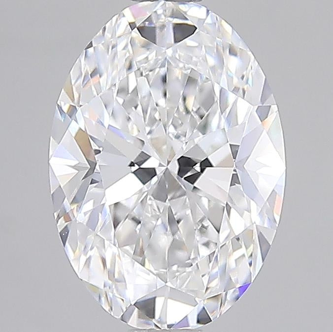 2.19 Carat Oval Shaped, Ideal Cut, D Color, VVS2 Clarity, IGI Certified Lab Grown Diamond
