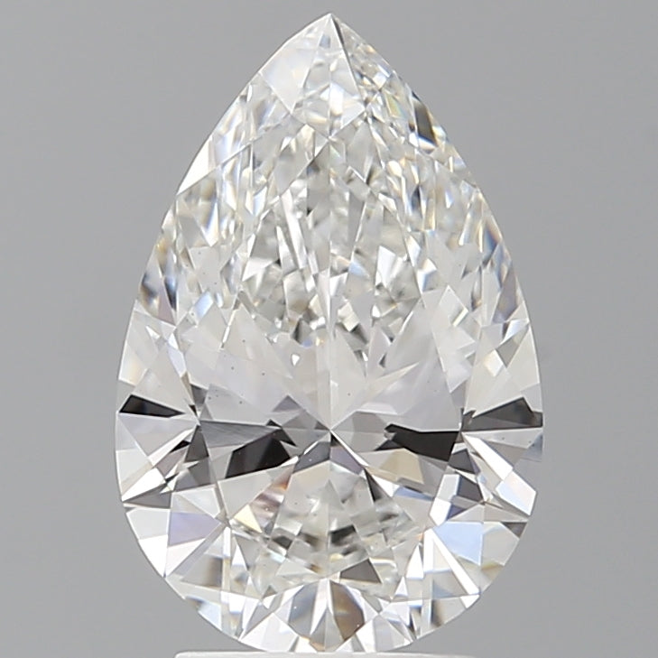 3.05 Carat Pear Shaped, Ideal Cut, F Color, VS1 Clarity, IGI Certified Lab Grown Diamond
