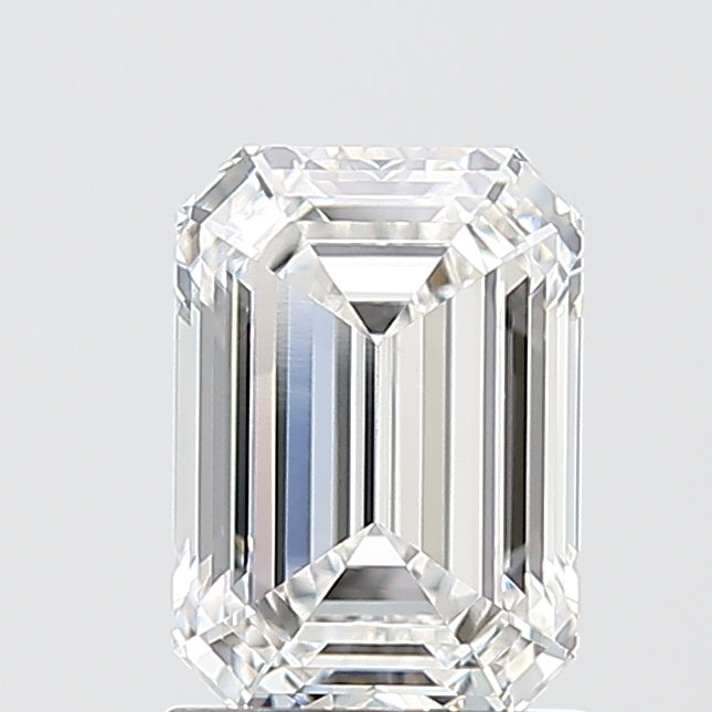 1.59 Carat Emerald Shaped, Ideal Cut, E Color, VVS2 Clarity, IGI Certified Lab Grown Diamond