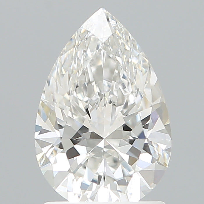 1.51 Carat Pear Shaped, Ideal Cut, E Color, VVS1 Clarity, IGI Certified Lab Grown Diamond