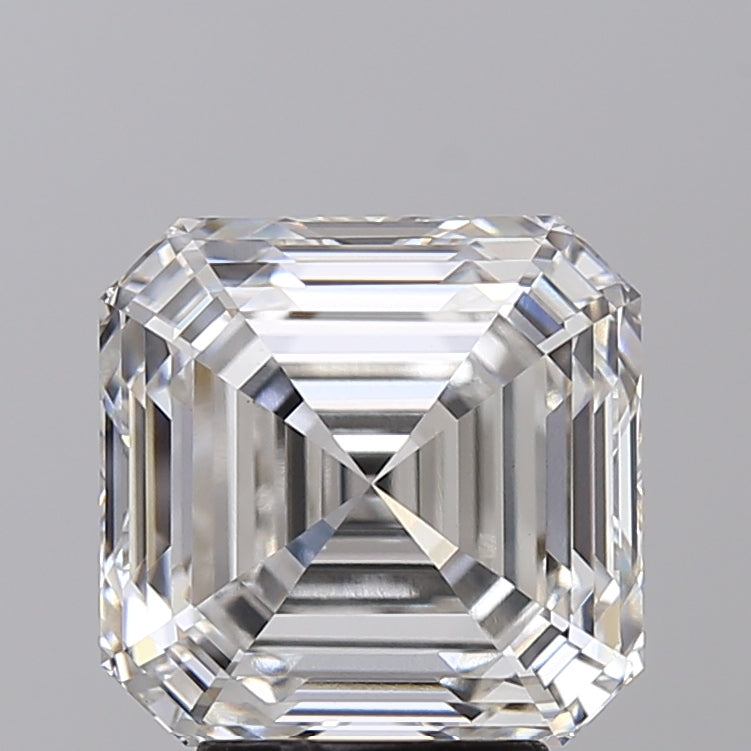 4.71 Carat Asscher Shaped, Ideal Cut, G Color, VS1 Clarity, IGI Certified Lab Grown Diamond