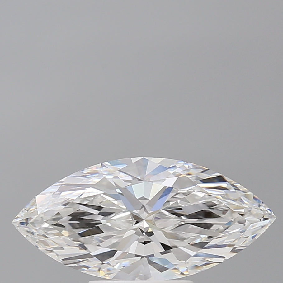 2.60 Carat Marquise Shaped, Ideal Cut, E Color, VVS2 Clarity, IGI Certified Lab Grown Diamond