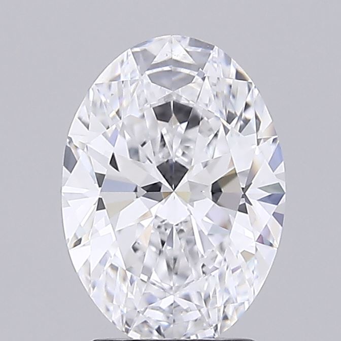 2.08 Carat Oval Shaped, Excellent Cut, D Color, IF Clarity, IGI Certified Lab Grown Diamond