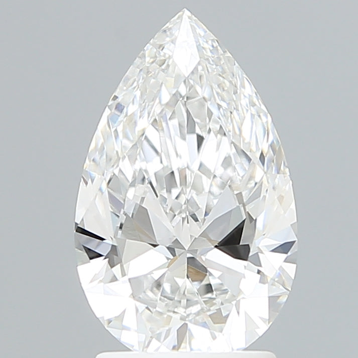 2.18 Carat Pear Shaped, Ideal Cut, D Color, VVS2 Clarity, IGI Certified Lab Grown Diamond