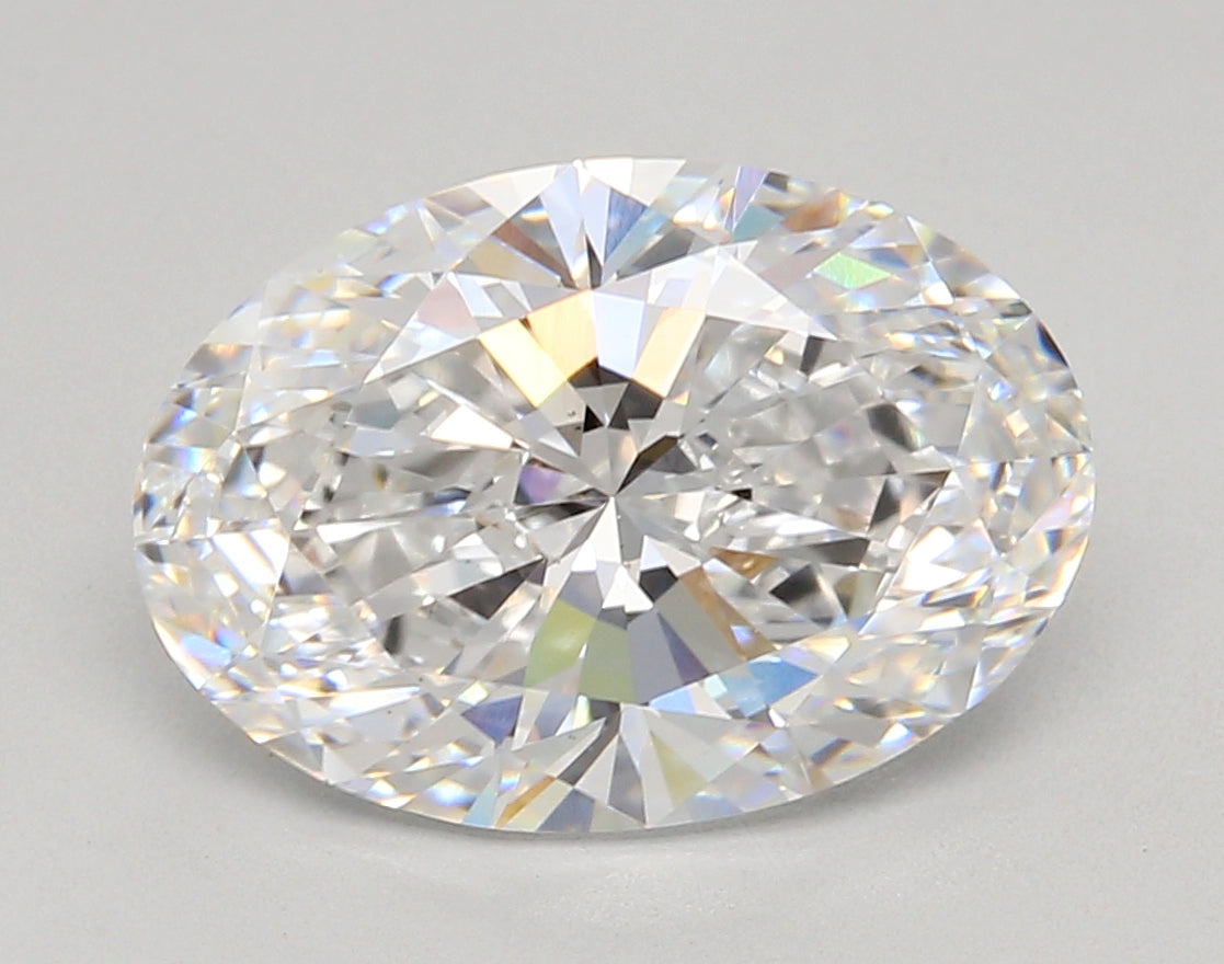 4.00 Carat Oval Shaped, Ideal Cut, D Color, VS2 Clarity, IGI Certified Lab Grown Diamond