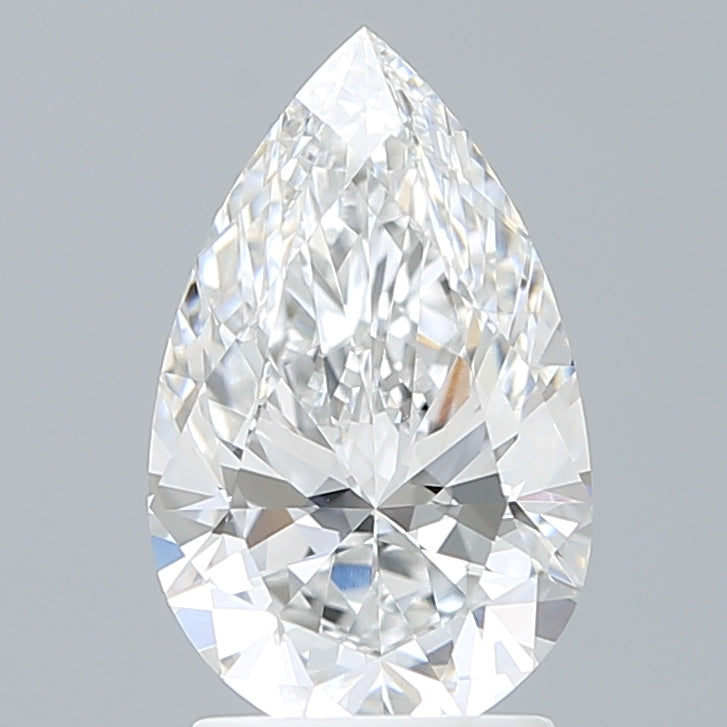 2.20 Carat Pear Shaped, Ideal Cut, E Color, VVS2 Clarity, IGI Certified Lab Grown Diamond