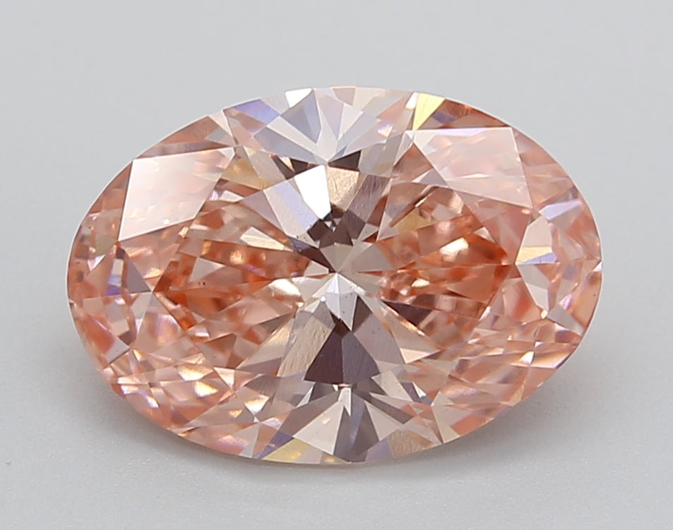 3.04 Carat Oval Shaped, Ideal Cut, VS2 Clarity, IGI Certified Lab Grown Diamond