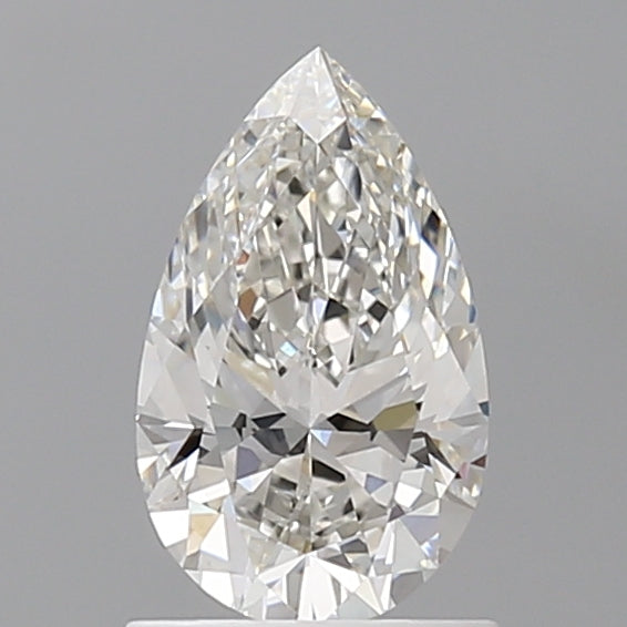 1.08 Carat Pear Shaped, Ideal Cut, F Color, VVS2 Clarity, IGI Certified Lab Grown Diamond
