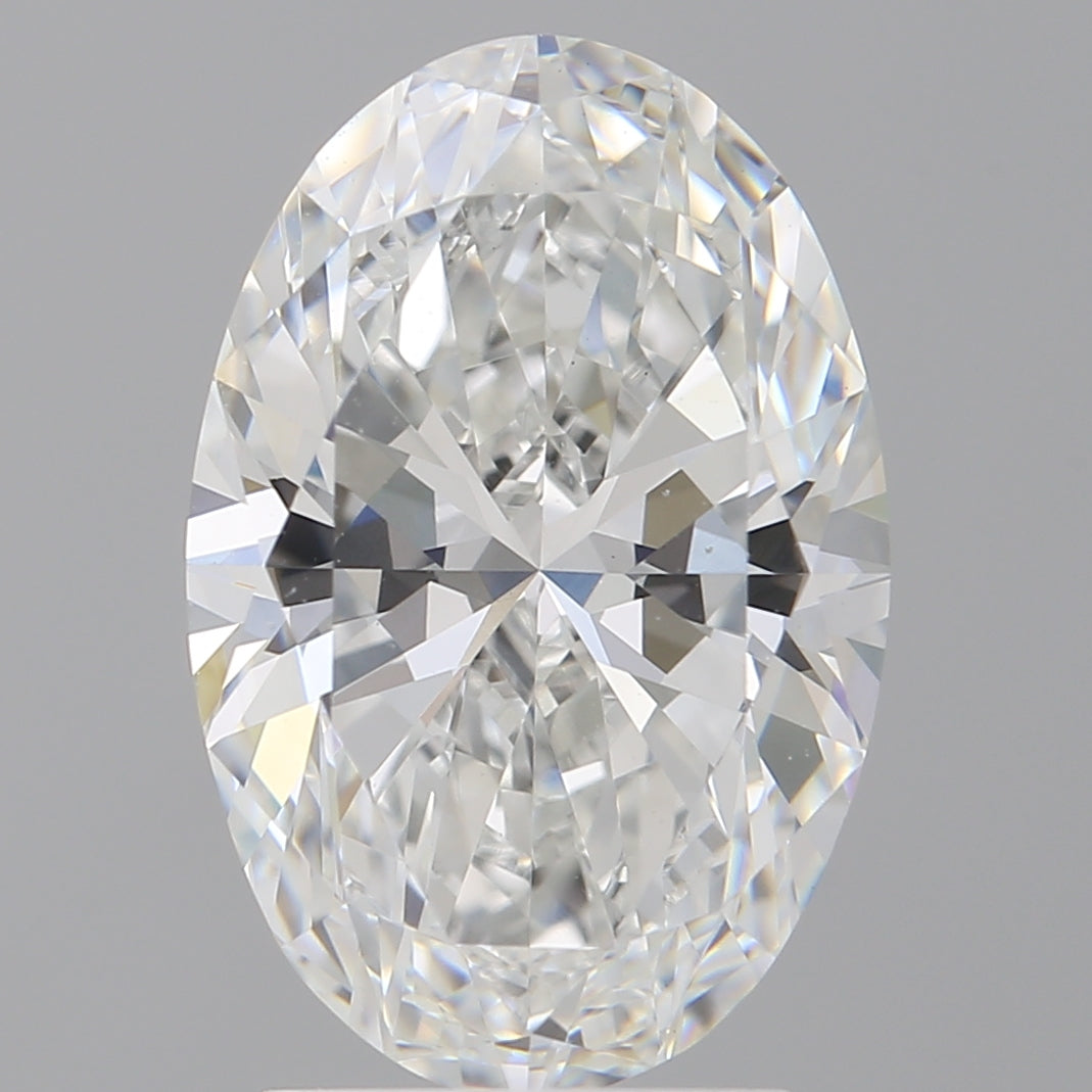 3.10 Carat Oval Shaped, Ideal Cut, E Color, VVS2 Clarity, IGI Certified Lab Grown Diamond