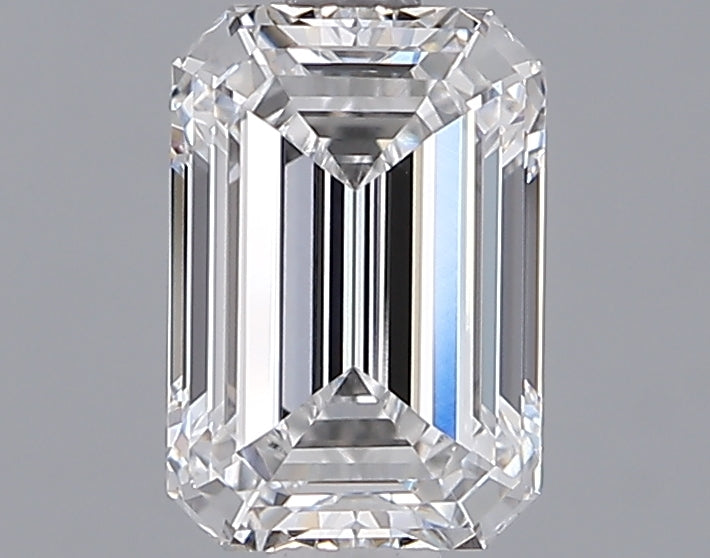 1.52 Carat Emerald Shaped, Ideal Cut, D Color, VVS2 Clarity, IGI Certified Lab Grown Diamond