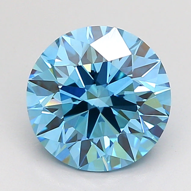 2.01 Carat Round Shaped, Ideal Cut, VVS2 Clarity, IGI Certified Lab Grown Diamond