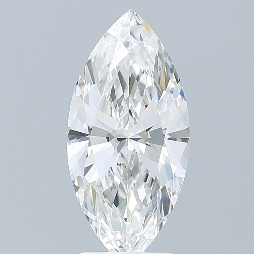 3.10 Carat Marquise Shaped, Ideal Cut, E Color, VVS2 Clarity, IGI Certified Lab Grown Diamond