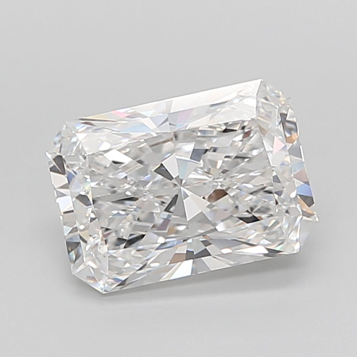 5.03 Carat Radiant Shaped, Ideal Cut, D Color, VVS2 Clarity, IGI Certified Lab Grown Diamond