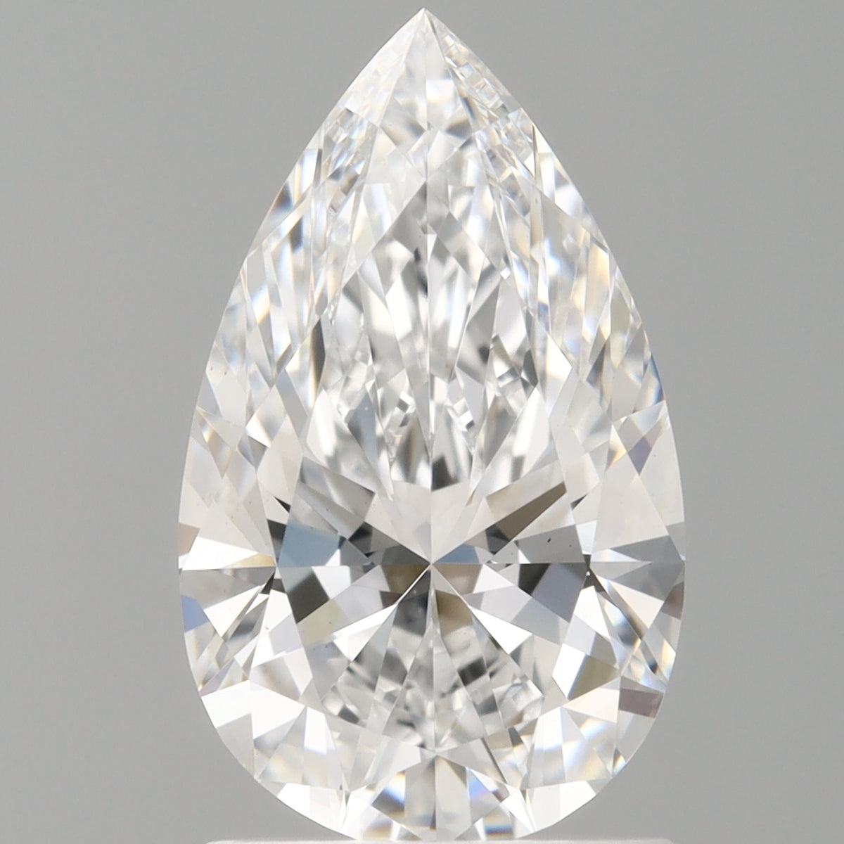 1.55 Carat Pear Shaped, Ideal Cut, E Color, VVS2 Clarity, IGI Certified Lab Grown Diamond