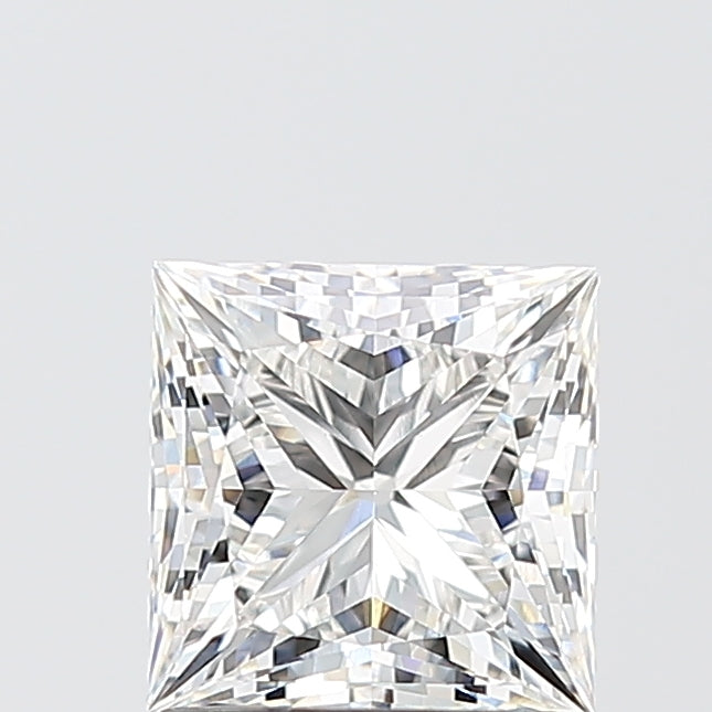 1.51 Carat Princess Shaped, Ideal Cut, E Color, VVS2 Clarity, IGI Certified Lab Grown Diamond