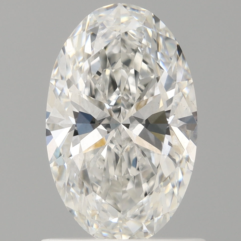 1.03 Carat Oval Shaped, Ideal Cut, F Color, VS2 Clarity, IGI Certified Lab Grown Diamond
