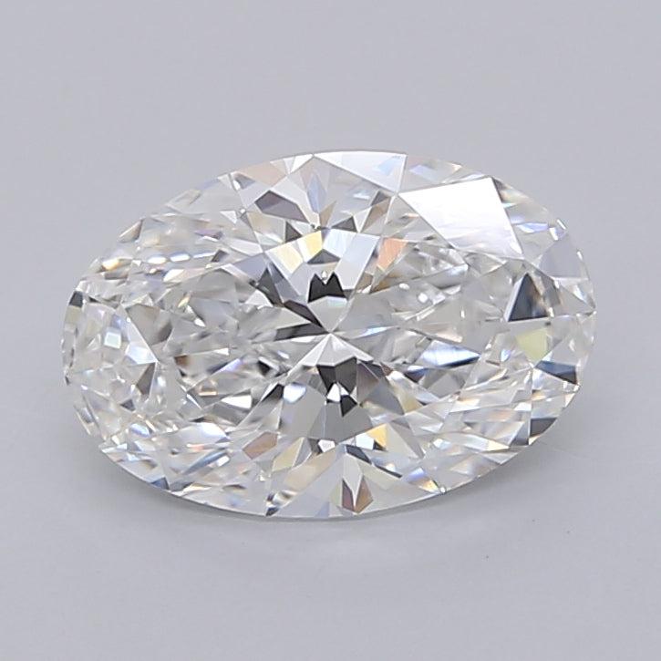 2.01 Carat Oval Shaped, Ideal Cut, E Color, VVS2 Clarity, IGI Certified Lab Grown Diamond