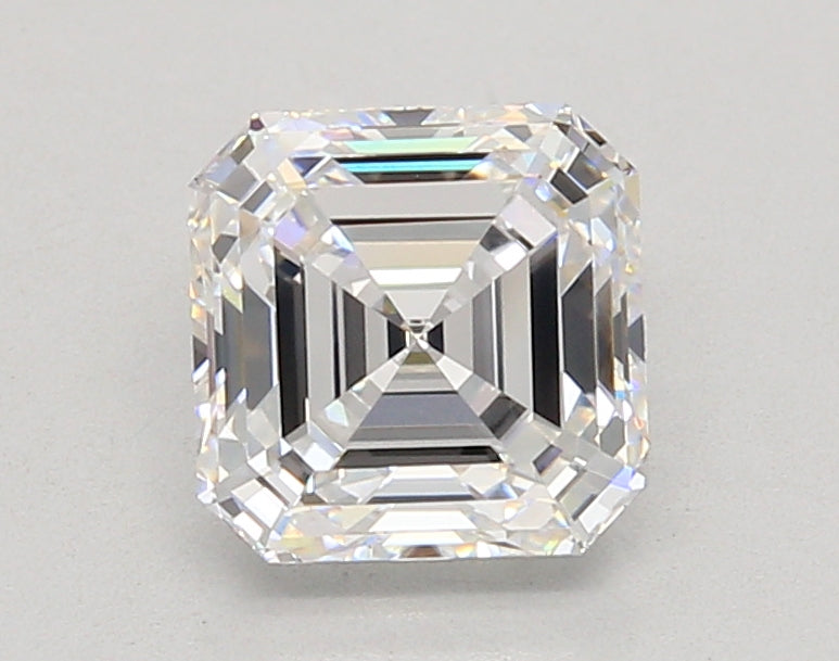 2.05 Carat Asscher Shaped, Ideal Cut, D Color, VVS1 Clarity, IGI Certified Lab Grown Diamond