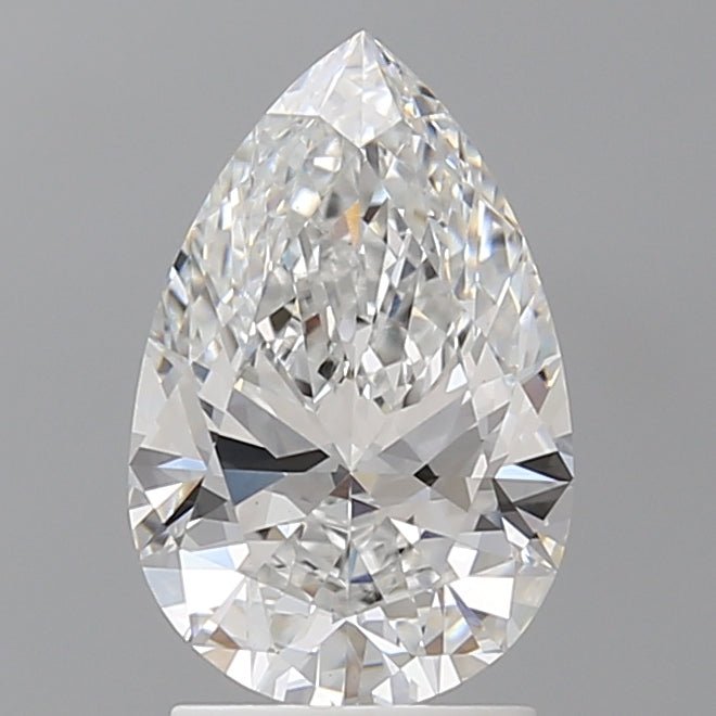 2.10 Carat Pear Shaped, Ideal Cut, E Color, VS1 Clarity, IGI Certified Lab Grown Diamond
