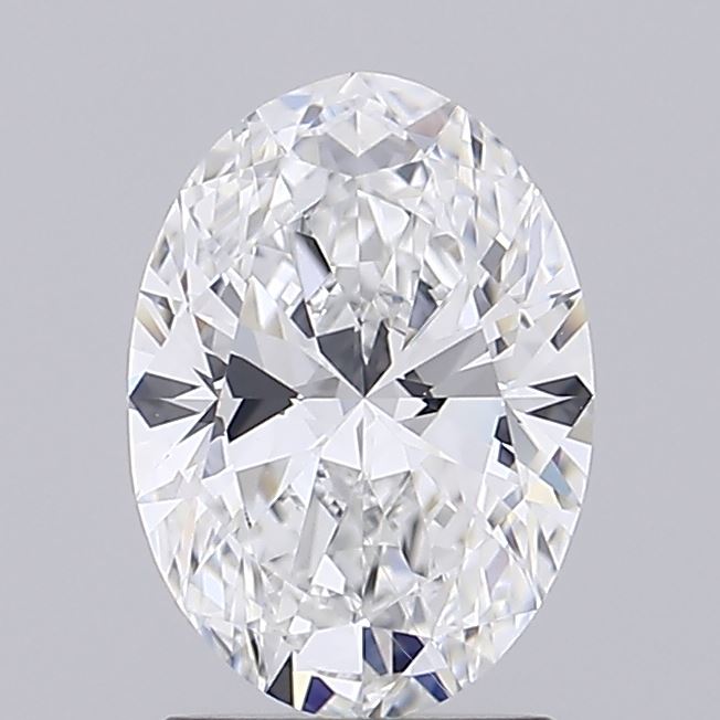 1.46 Carat Oval Shaped, Ideal Cut, E Color, IF Clarity, IGI Certified Lab Grown Diamond