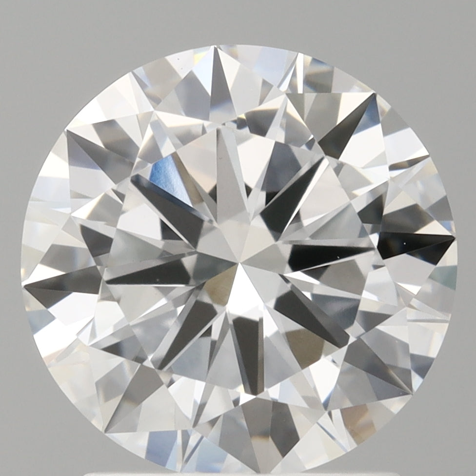 1.95 Carat Round Shaped, Excellent Cut, D Color, VVS2 Clarity, IGI Certified Lab Grown Diamond