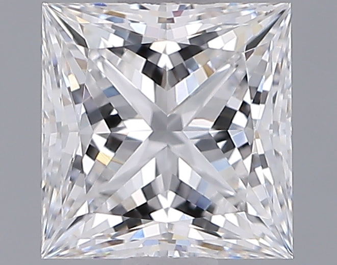 1.33 Carat Princess Shaped, Ideal Cut, D Color, VVS2 Clarity, IGI Certified Lab Grown Diamond