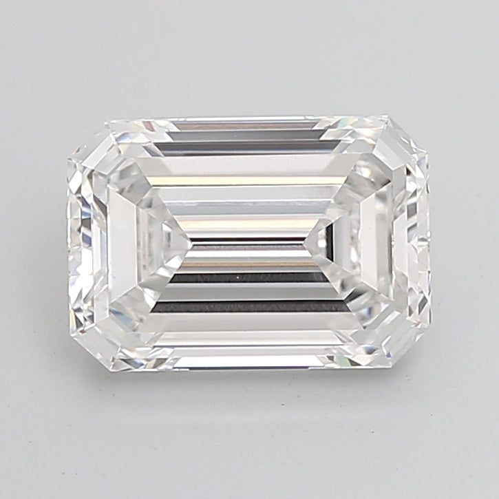 4.51 Carat Emerald Shaped, Excellent Cut, E Color, VVS2 Clarity, IGI Certified Lab Grown Diamond