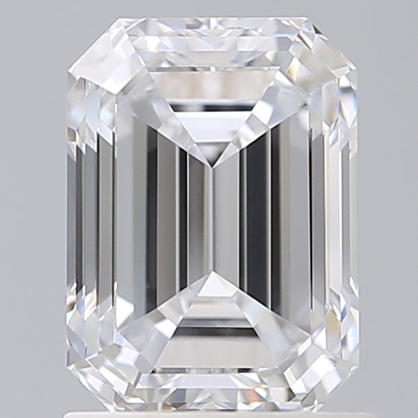 1.61 Carat Emerald Shaped, Ideal Cut, E Color, VVS2 Clarity, IGI Certified Lab Grown Diamond