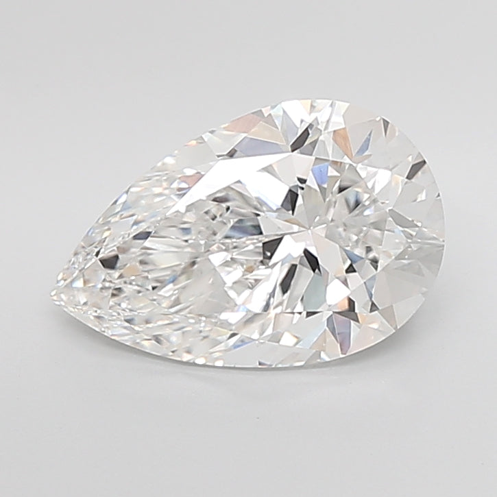 4.04 Carat Pear Shaped, Ideal Cut, E Color, VVS2 Clarity, IGI Certified Lab Grown Diamond