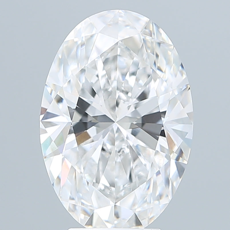 5.10 Carat Oval Shaped, Ideal Cut, D Color, VVS2 Clarity, IGI Certified Lab Grown Diamond