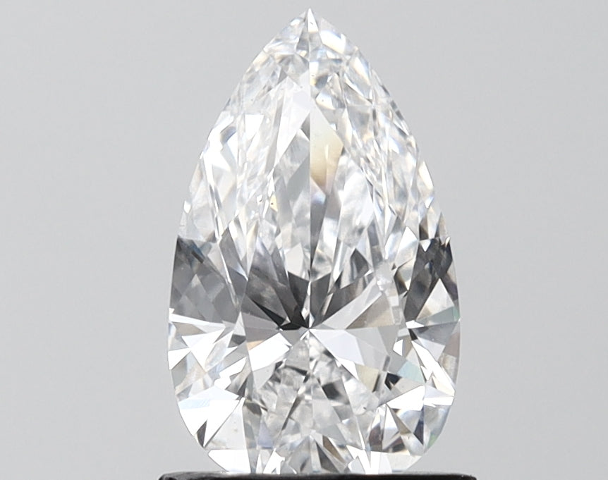 1.44 Carat Pear Shaped, Excellent Cut, D Color, VS1 Clarity, IGI Certified Lab Grown Diamond